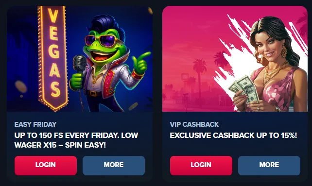 Regular Bonuses at Trips Casino